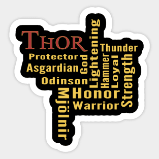 Who is Thor? Sticker